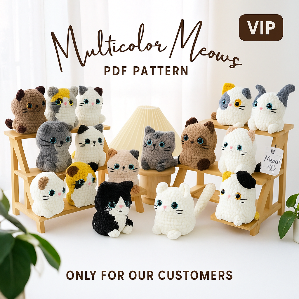 π VIP Pack β 16-in-1 Crochet Cat Pattern (Exclusive & Not Public)