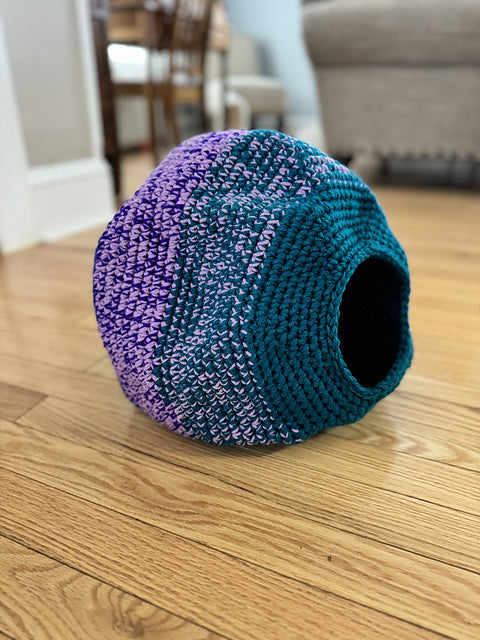 Crochet Cat Pod/Cave Pattern – PDF Digital Download