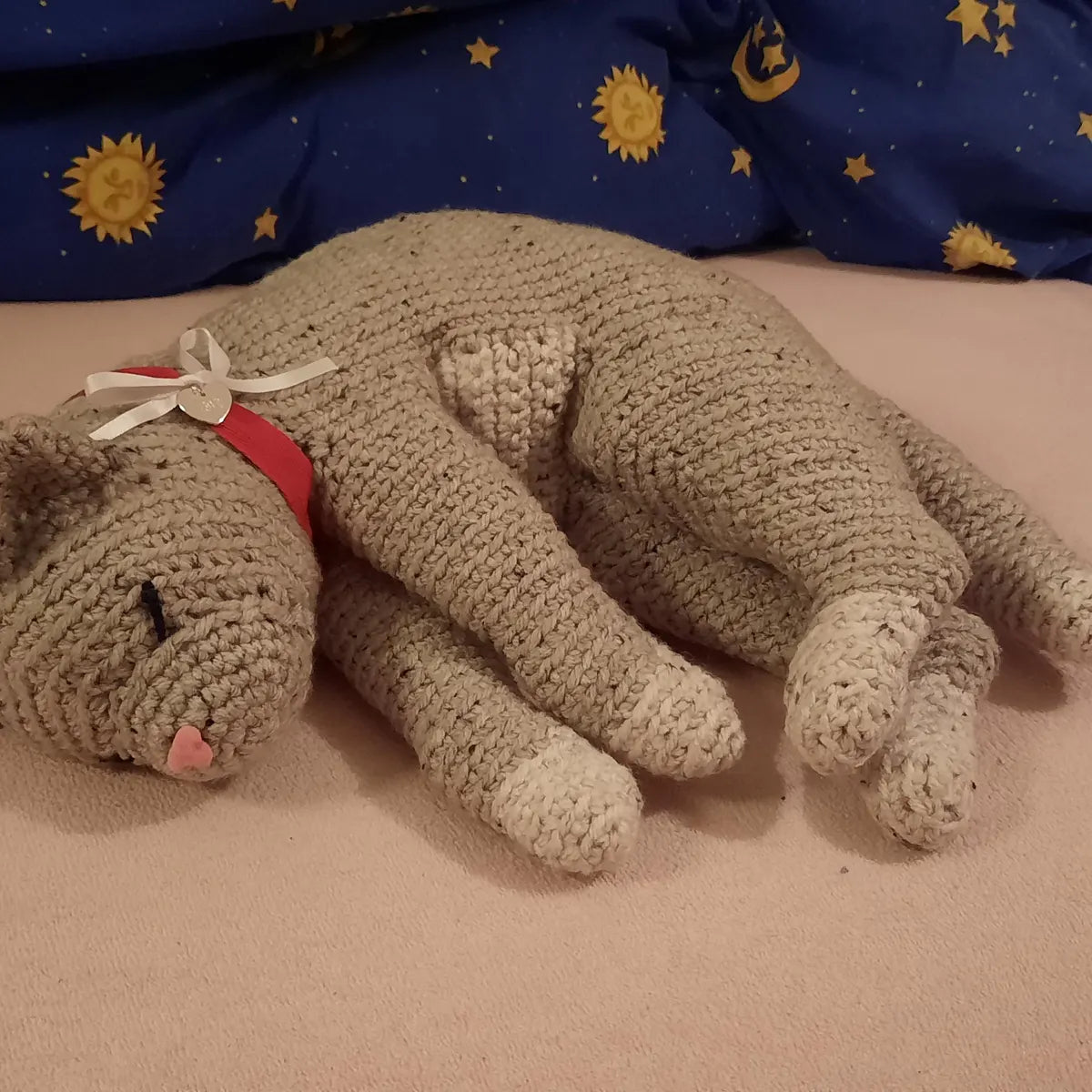 Orange Sleeping Cat Plush PDF Pattern