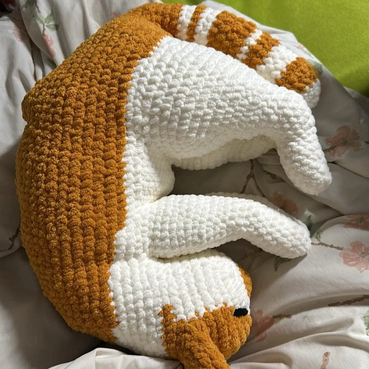 Orange Sleeping Cat Plush PDF Pattern