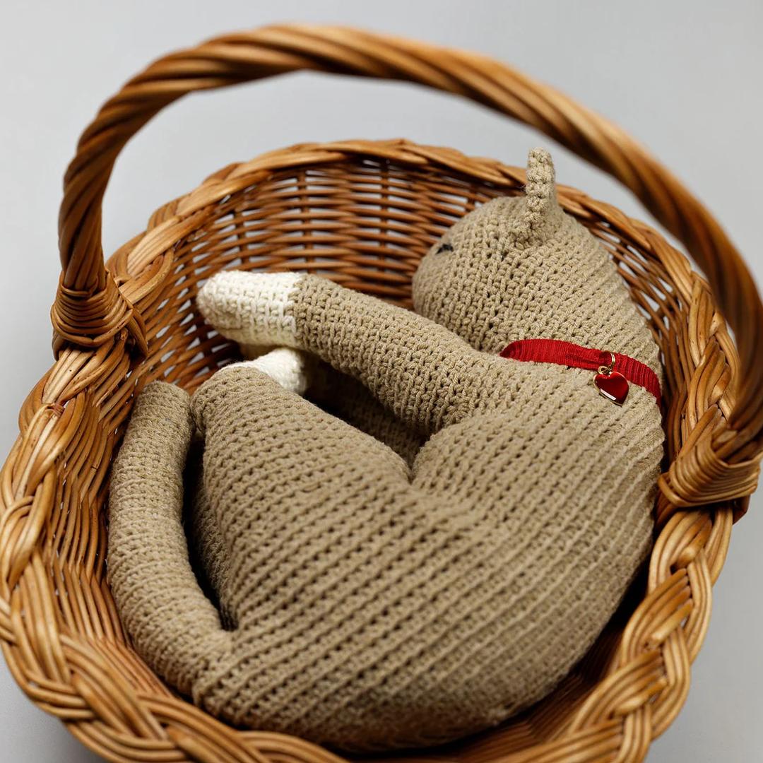 Orange Sleeping Cat Plush PDF Pattern