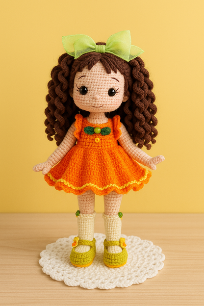 P11 - Pumpkin Adorable Doll Crochet Pattern
